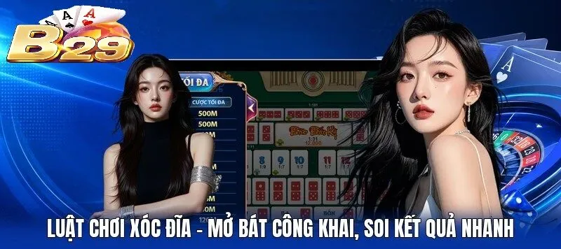 Luật Chơi Xóc Đĩa B29 mở bát công khai, soi kết quả nhanh